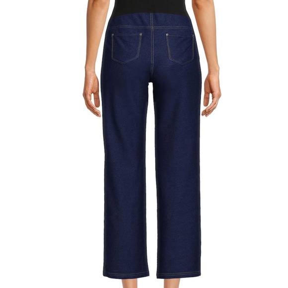 Time and Tru Maternity Essentials Straight Leg Jeggings Comfort Belly Band - Picture 3 of 6